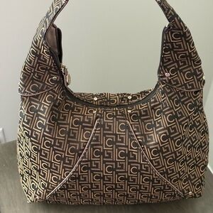 Liz Claiborne Monogram Handbag - Brown